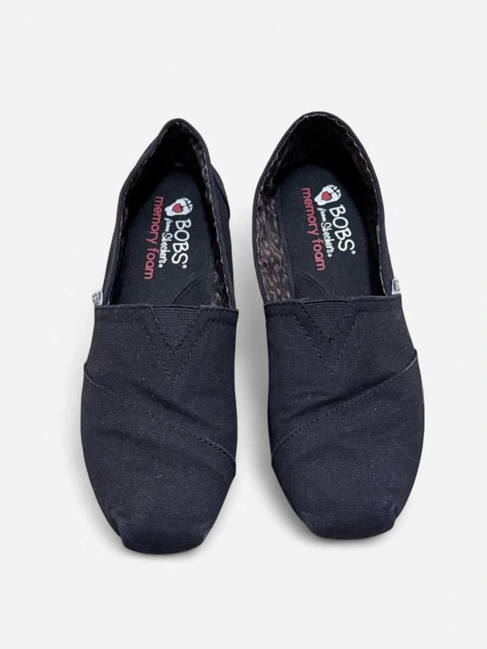 BOBS | Black Slip-on Shoes | Memory Foam Sole | Size 6.5